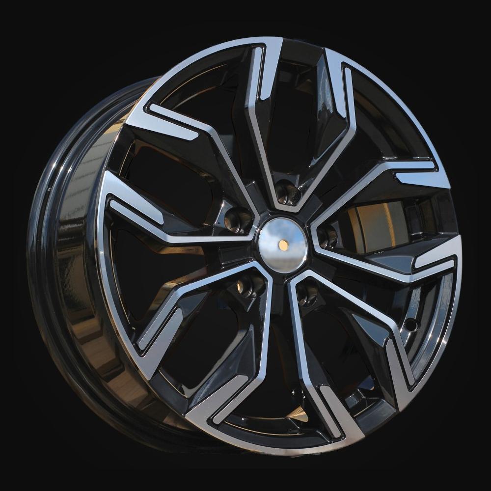 Ratlankis R16x6.5J  5X114.3  ET  41  66.1  B1518  Black Polished (MB)  For RENAU  (Z1+Z2)