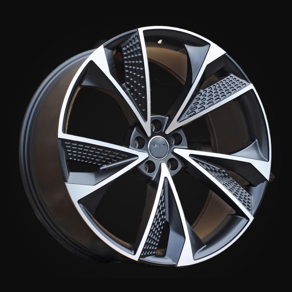 Ratlankis R22x9.5J  5X112  ET  20  66.5  B1566  (IND5456)  Black Polished Matt (MBM)  For AUD  (K7)