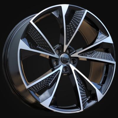 Ratlankis R18x8J  5X112  ET  35  66.5  B1566  (FBX008J)  Black Polished (MB)  For AUD  (Z6)  (HYBRID FORGED)