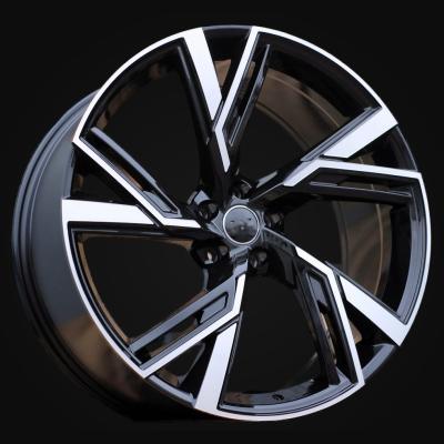 Ratlankis R17x7.5J  5X112  ET  36  66.5  B1571  (IND5452)  Black Polished (MB)  For AUD  (K8)