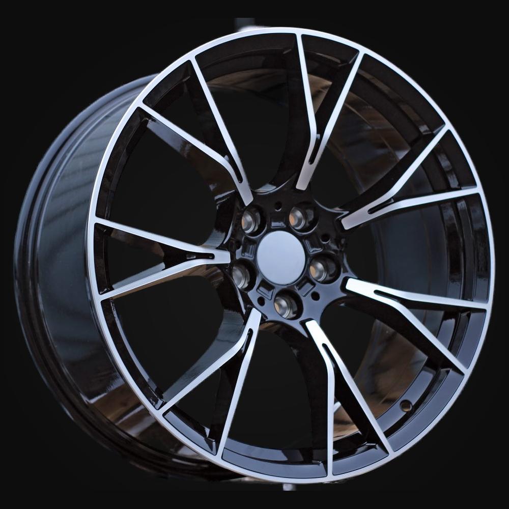 Ratlankis R18x8J  5X120  ET  30  72.6  B1617  (IND7046)  Black Polished (MB)  For BMW  (K7)