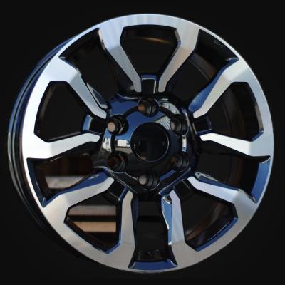 Ratlankis R17x7.5J  6X139.7  ET  30  106  B1623  (BK5901)  Black Polished (MB)  For TOYOT  (L6+Z4)
