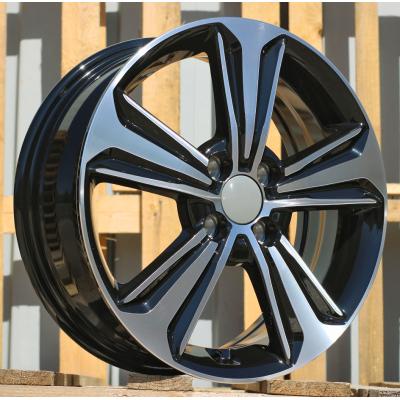 Ratlankis R16x6J  4X100J  ET  50  54.1  B1627  (IN5368)  Black Polished (MB)  For HYUND  (Z5)