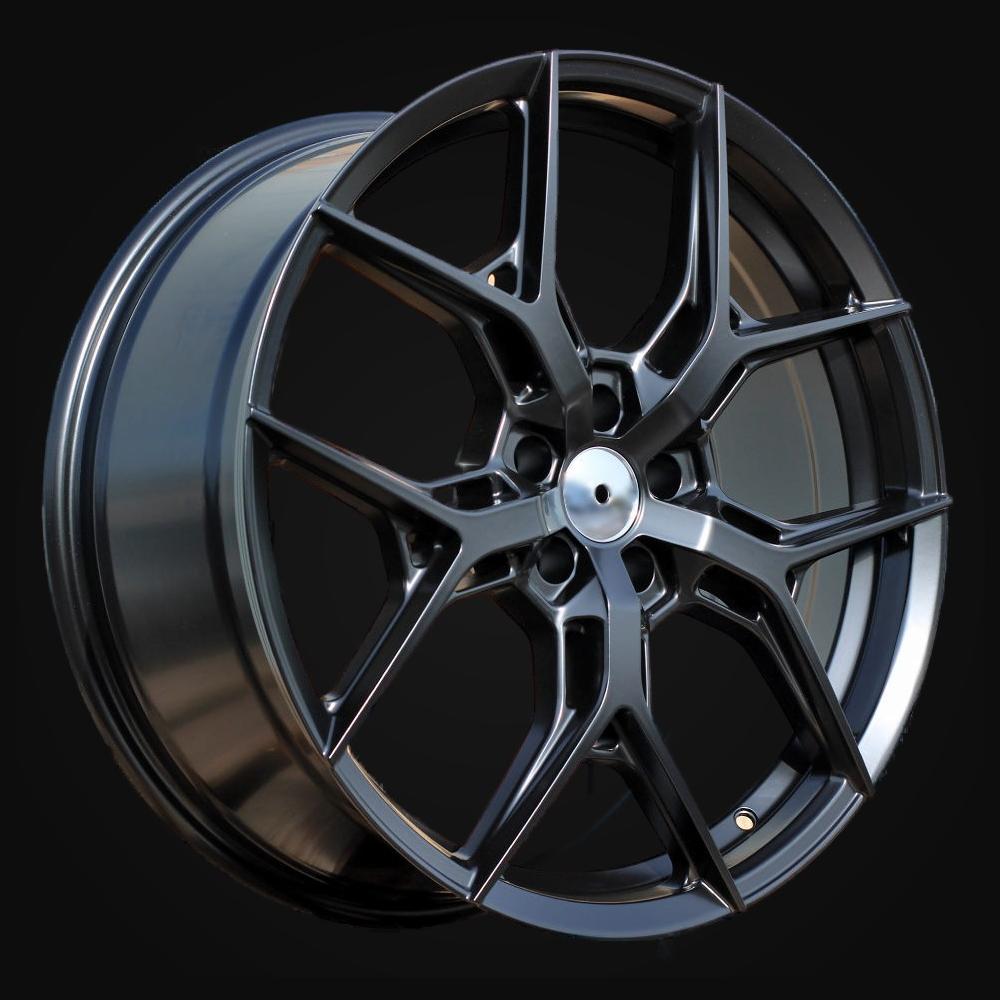 Ratlankis R20x8.5J  5X108  ET  40  63.3  B1696  Black Half Matt (BLHM)  For RACIN  (P)