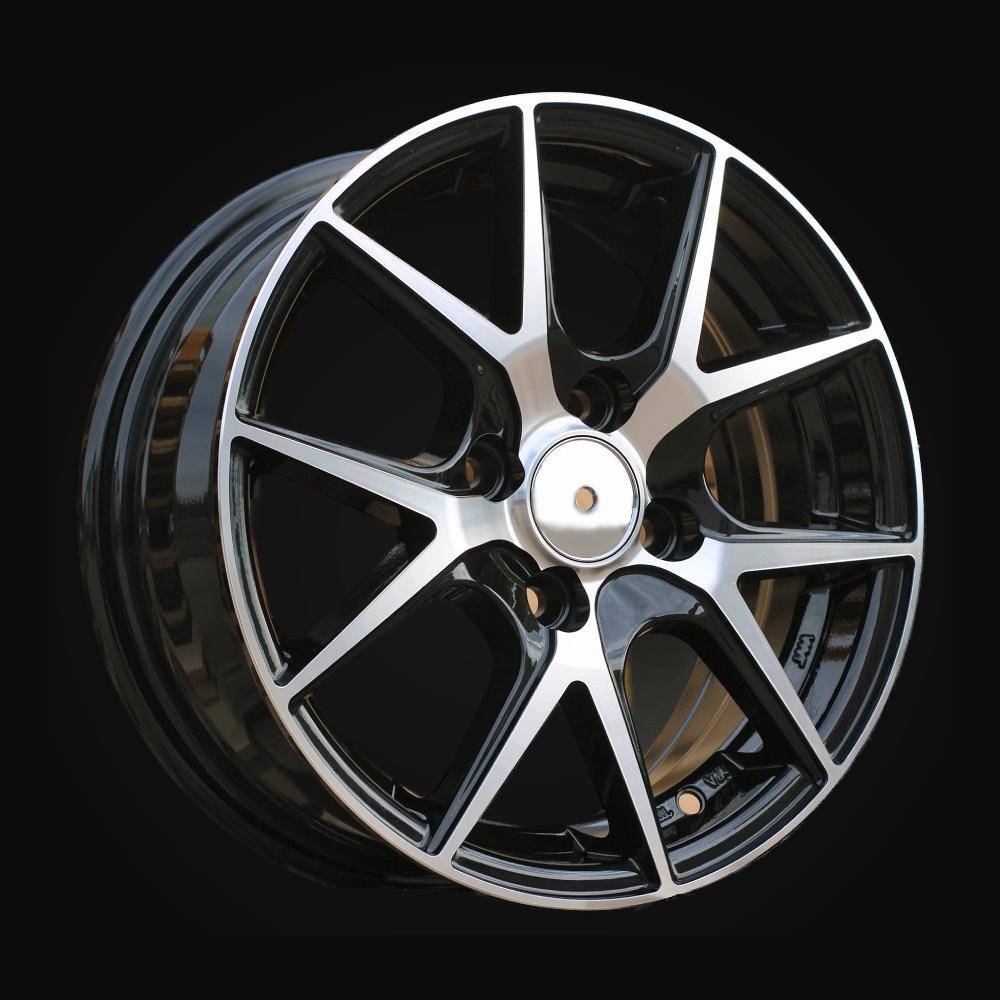Ratlankis R14x5.5J  4X100  ET  43  60.1  B1795  Black Polished (MB)  For RACIN  (Z2)