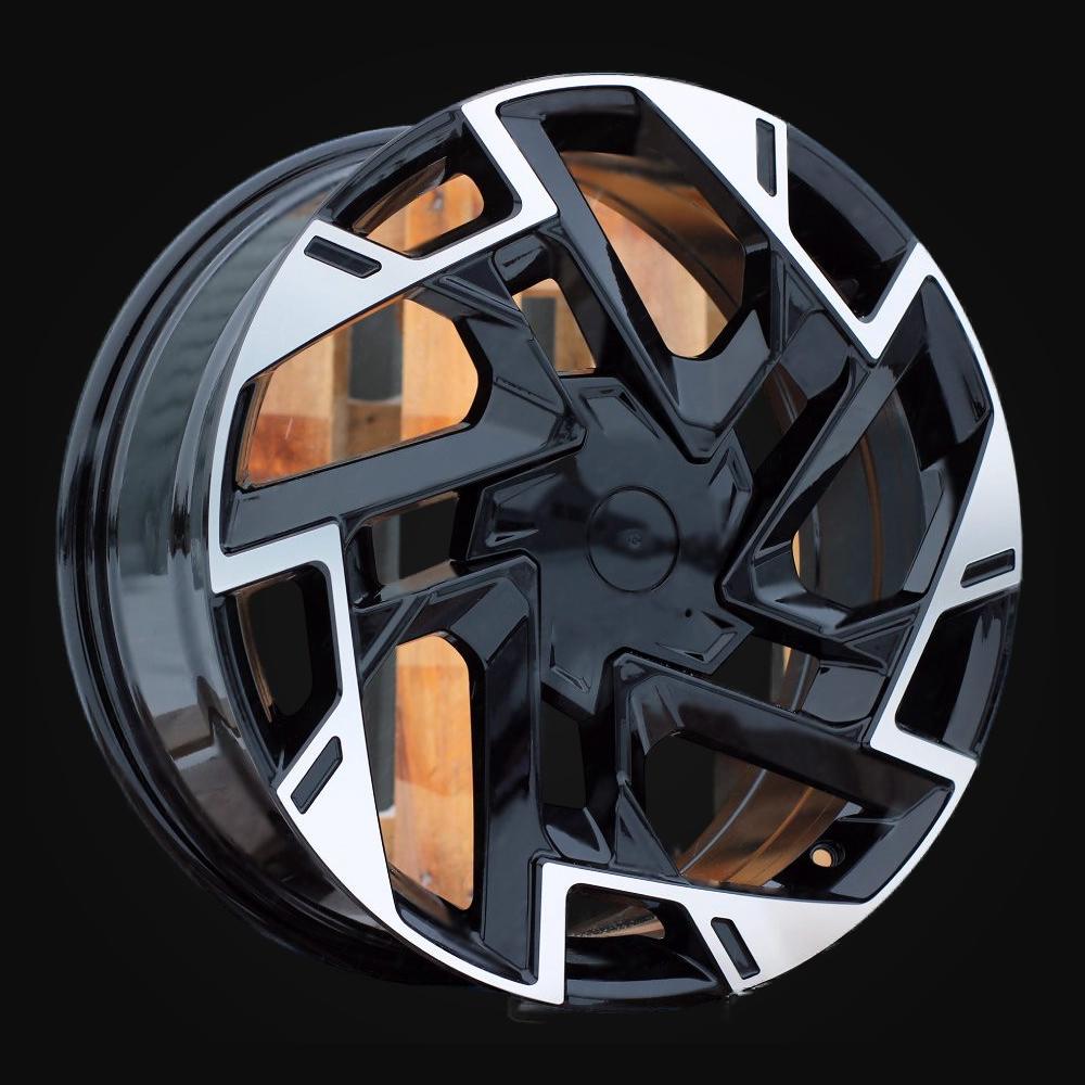 Ratlankis R18x7.5J  5X114.3  ET  51  67.1  B1927  (BK1223)  Black Polished (MB)  For KIA  (K2+P)  (NEW Model SPORTAGE)