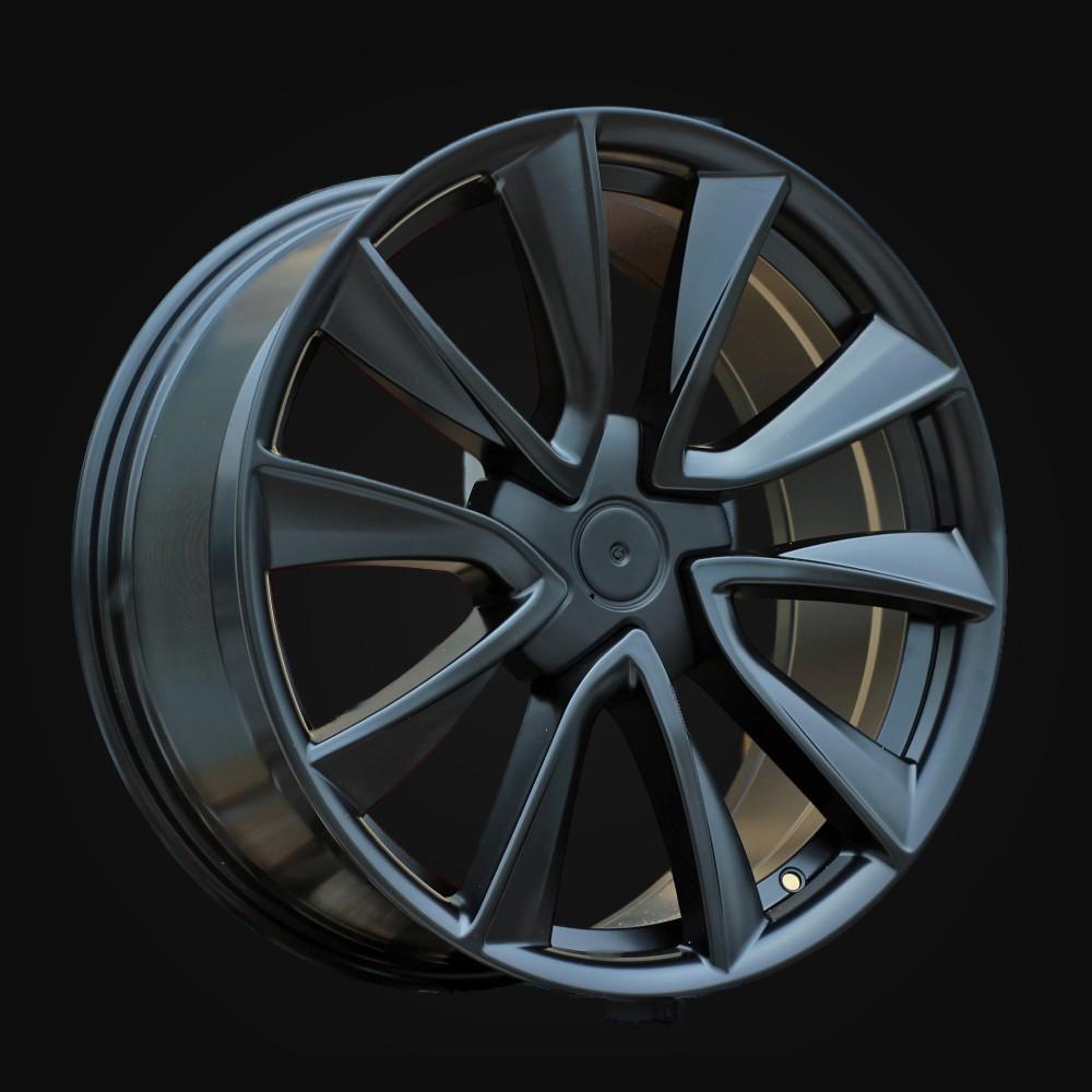 Ratlankis R19x8.5J  5X114.3  ET  40  64.1  B2046  (H3154F)  Black Half Matt (BLHM)  For TESLA  (K8)  (HYBRID FORGED (Model 3))