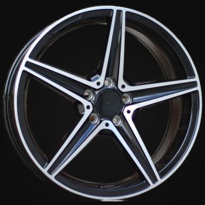 Ratlankis R18x7.5J  5X112  ET  44  66.6  B5052  (LU1334)  Black Polished (MB)  For MER  (P1)