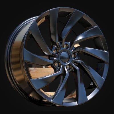 Ratlankis R18x8J  5X112  ET  40  57.1  B5083  (IN1072)  Black Half Matt (BLHM)  For VW  (K8)