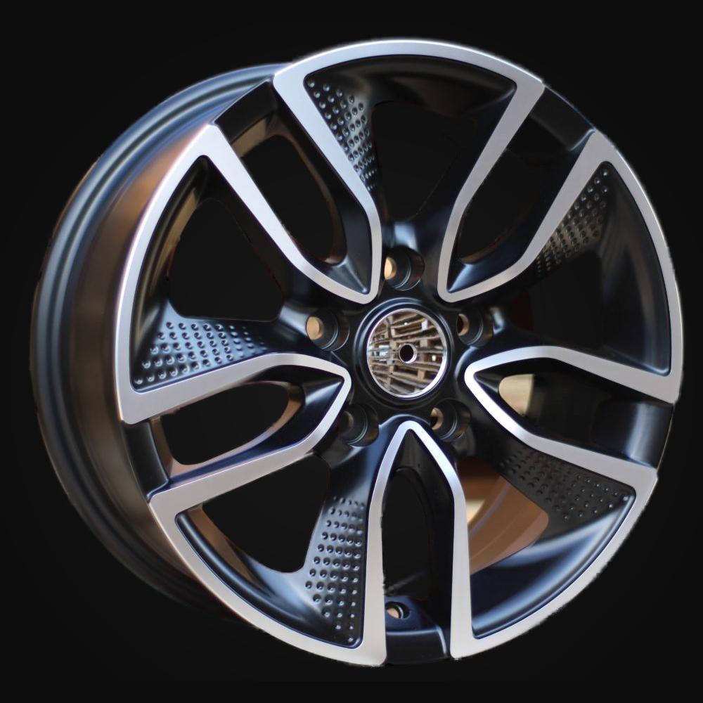 Ratlankis R15x6.5J  5X100  ET  40  57.1  B5087  Black Polished Half Matt (MBHM)  For RACIN  (K4)