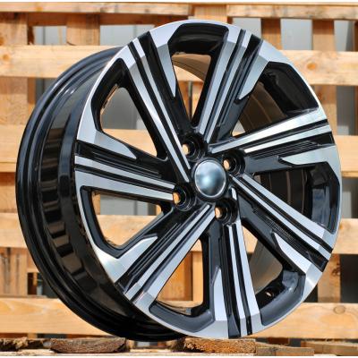 Wheel R16x6J  4X100J  ET  45  54.1  D1822  Black Polished (MB)  For TOYOT  (Z2+Z1)