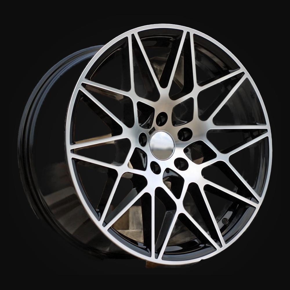 Ratlankis R19x9.5J  5X120  ET  40  72.6  B5167  Black Polished (MB)  For BMW  (P2+K4)  (Rear+Front)