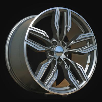 Ratlankis R20x8.5J  5X112  ET  25  66.6  B5181  Grey Polished Half Matt (MGHM)  For BMW  (P)  (Rear+Front)