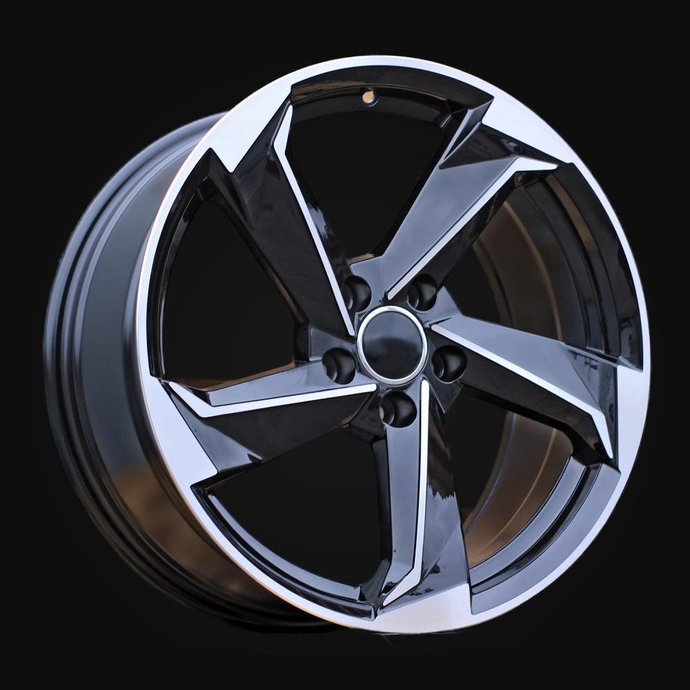 Ratlankis R19x8.5J  5X112  ET  40  66.5  B5185  (IN5293)  Black Polished (MB)  For AUD  (Z6+Z5+K8)
