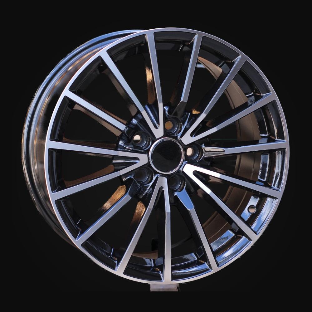 Ratlankis R17x7.5J  5X112  ET  42  66.5  B5246  Black Polished (MB)  For AUD  (R+P)