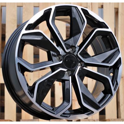 Ratlankis R14x5.5J  4X100J  ET  40  60.1  B5296  Black Polished (MB)  For RENAU  (D1+K2)