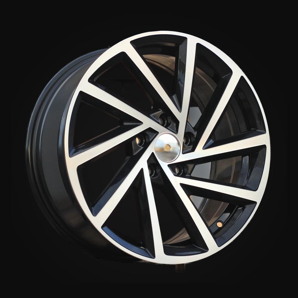 Ratlankis R17x7.5J  5X112  ET  45  57.1  B5329  Black Polished (MB)  For VW  (K2)