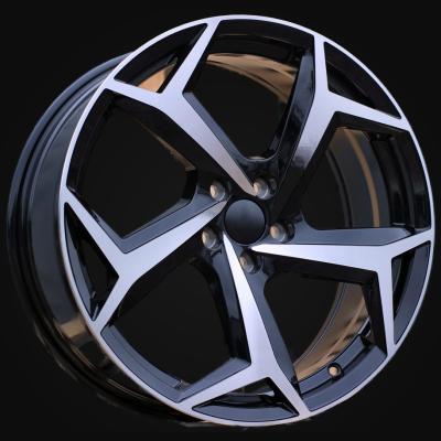Ratlankis R16x6.5J  5X100  ET  45  57.1  B5340  Black Polished (MB)  For VW  (D2+P+D1)