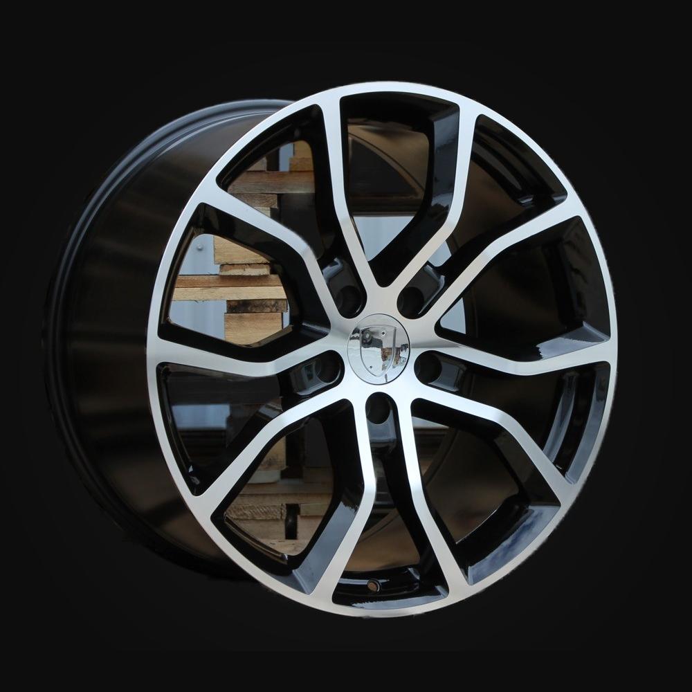 Ratlankis R21x9.5J  5X130  ET  46  71.6  B5362  Black Polished (MB)  For PORCH  (K4)  (Rear+Front)