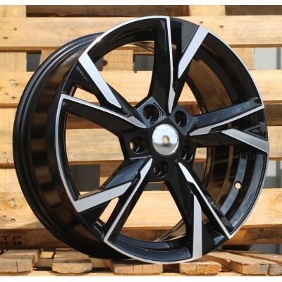 Wheel R18x7.5J  5X112J  ET  48  57.1  Y1241  Black Polished (MB)  For SKODA  (K4)  (NEW Model)