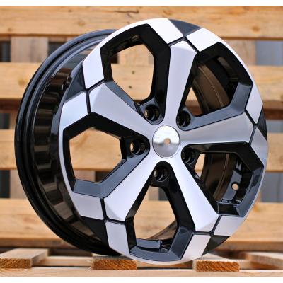 Wheel R16x6.5J  5X114.3J  ET  45  66.1  Y1274  Black Polished (MB)  For DACIA  (R+D5)  (NEW Model)