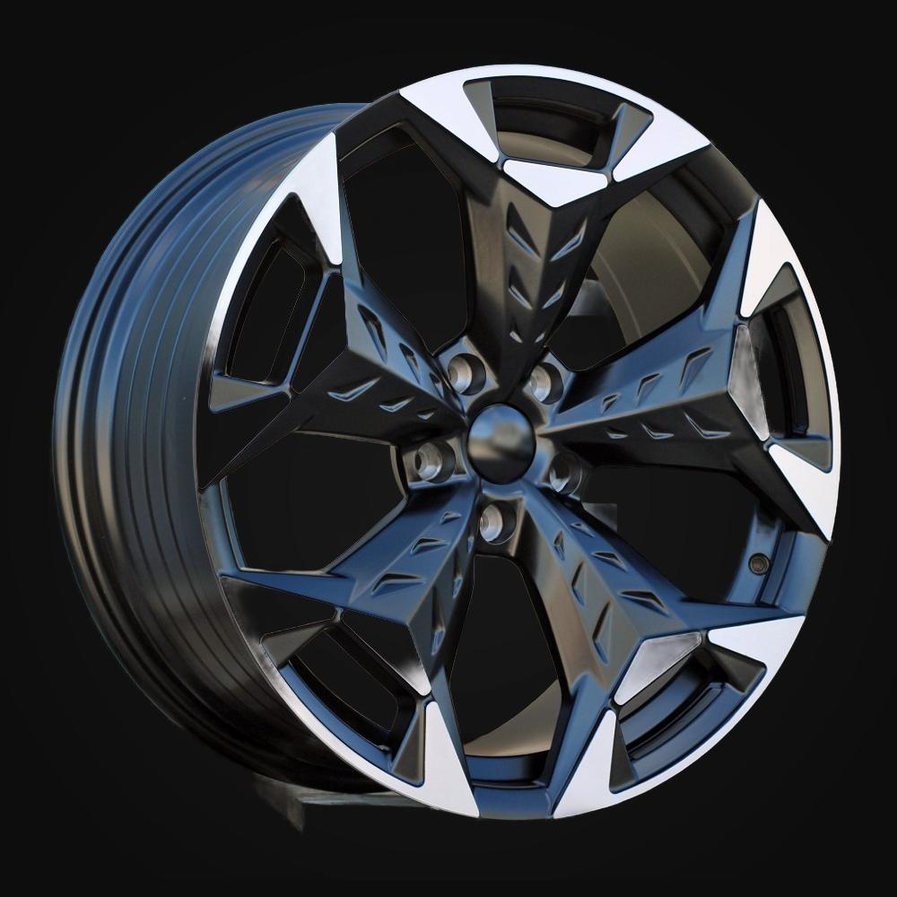 Wheel R19x8.5J  5X112  ET  38  57.1  YF5717  Black Polished Half Matt (MBHM)  For CUPRA  (Z6)  (HYBRID FORGED)