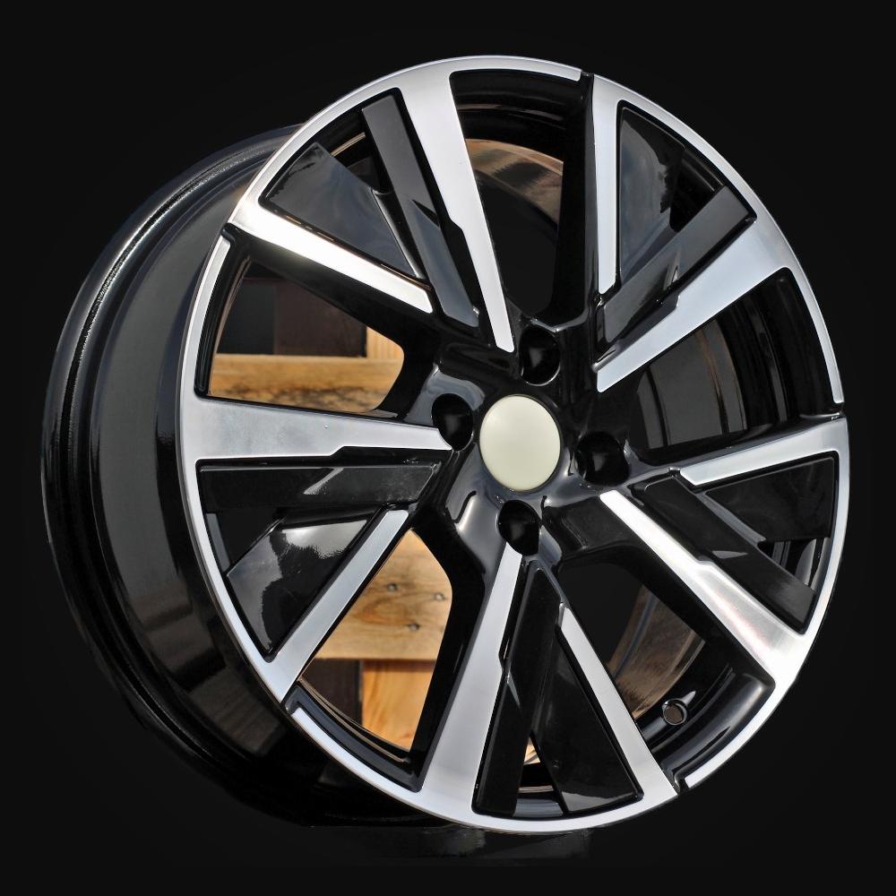 Ratlankis R16x6.5J  5X108  ET  40  65.1  B5906  Black Polished (MB)  For PEUG  (L4)  (Carved Spokes)