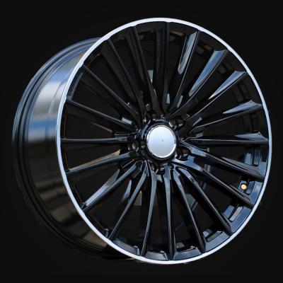 Ratlankis R19x9J  5X112  ET  45  66.6  B5909  Black+Polished Lip (BLPL)  For MER  (K4+P+Z7)  ())
