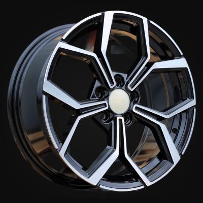 Ratlankis R17x7.5J  5X112  ET  40  57.1  B5952  (IN5563)  Black Polished (MB)  For VW  (K7+K8)