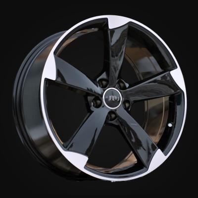 Ratlankis R17x7.5J  5X112  ET  45  66.5  BK217  Black Polished (MB)  For AUD  (K2+P)