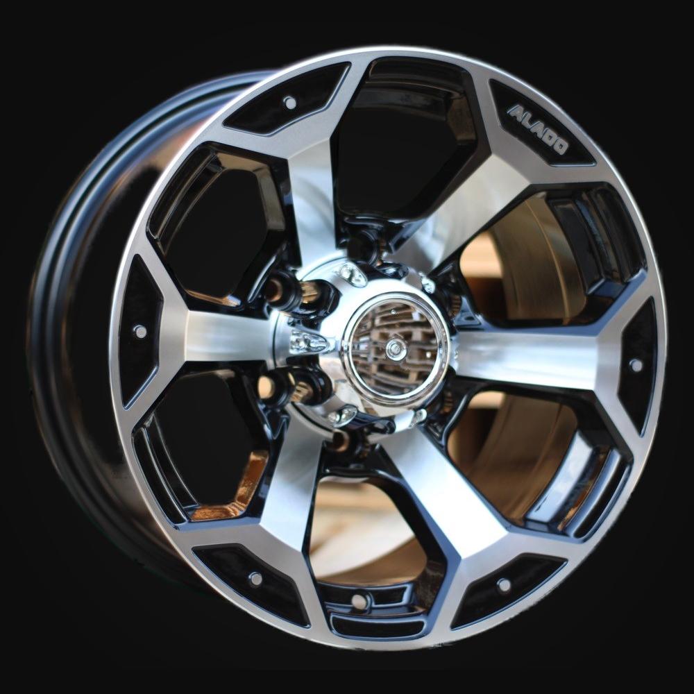 Ratlankis R15x10J  6X139.7  ET  M44  110.1  BK321  Black Polished (MB)  For 4X4  (R)