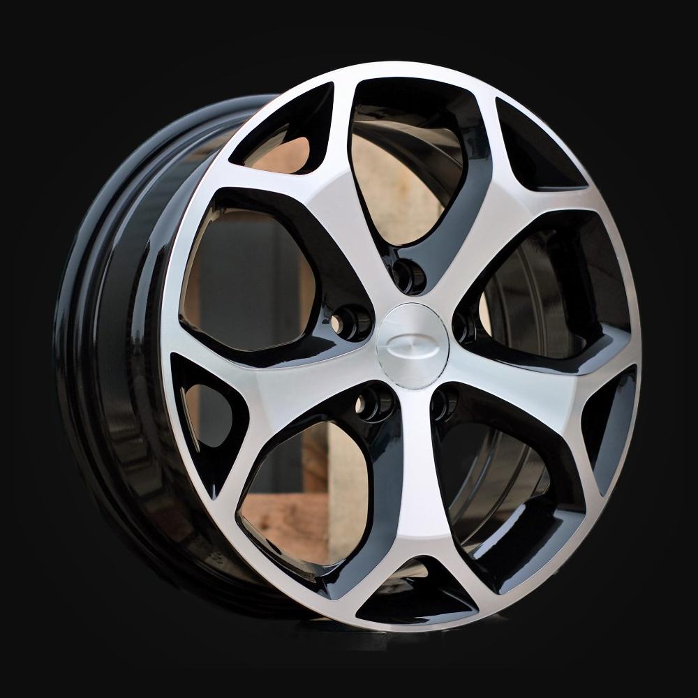Ratlankis R16x6.5J  5X108  ET  50  63.4  BK386  Black Polished (MB)  For FORD  (K2+L2)