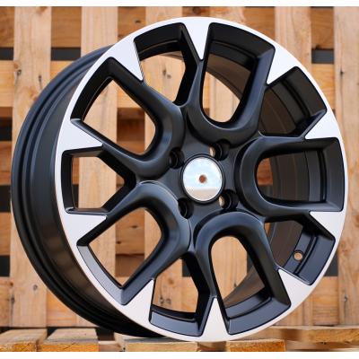 Wheel R16x6.5J  4X98J  ET  35  58.1  B1675  Black Polished Half Matt (MBHM)  For FIAT  (Z1)  (ABARTH Style)