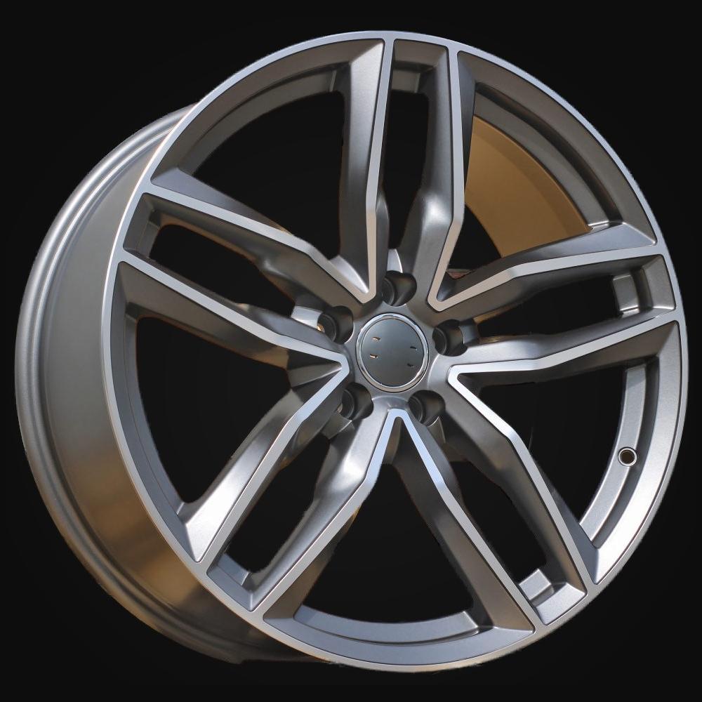 Ratlankis R20x9J  5X112  ET  33  66.5  BK690  (IN5228)  Grey Polished Half Matt (MGHM)  For AUD  (K7)