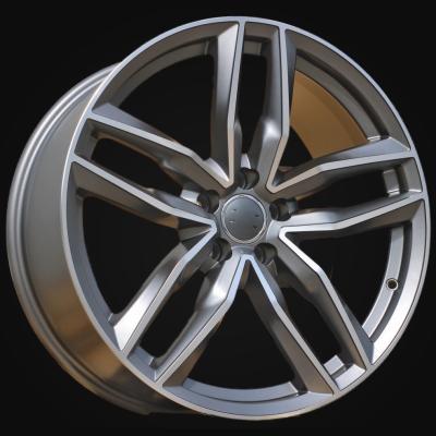 Ratlankis R20x9J  5X112  ET  33  66.5  BK690  (IN5228)  Grey Polished Half Matt (MGHM)  For AUD  (K7)