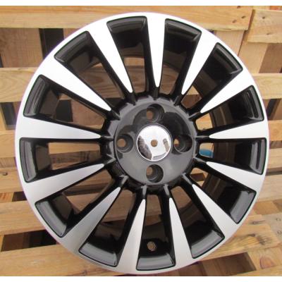 Ratlankis R15x6J  4X98J  ET  35  58.1  BK743  Black Polished (MB)  For FIAT  (R)