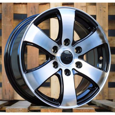Ratlankis R16x7J  5X108J  ET  46  65.1  BK747  Black Polished (MB)  For RACIN  (L3)  ((max 1400kg))