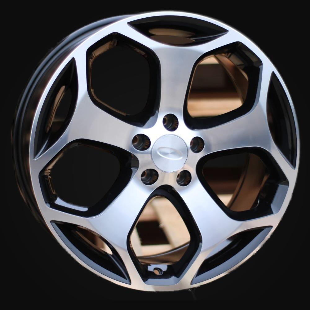 Ratlankis R16x6.5J  5X108  ET  50  63.4  BK871  Black Polished (MB)  For FORD  (R)