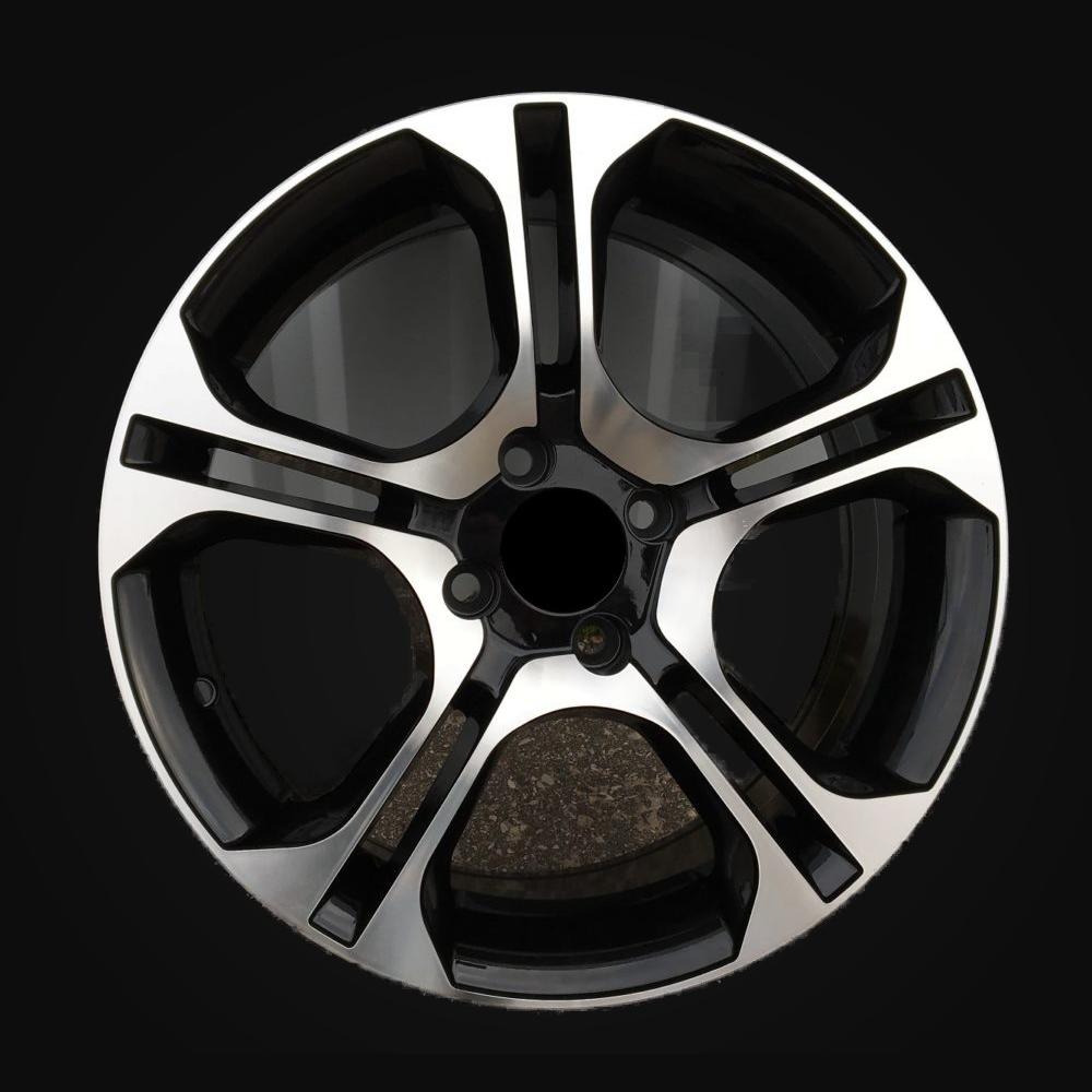 Ratlankis R17x7J  4X100  ET  42  60.1  BK875  Black Polished+Powder Coating (MBPC)  For RENAU  (D1)