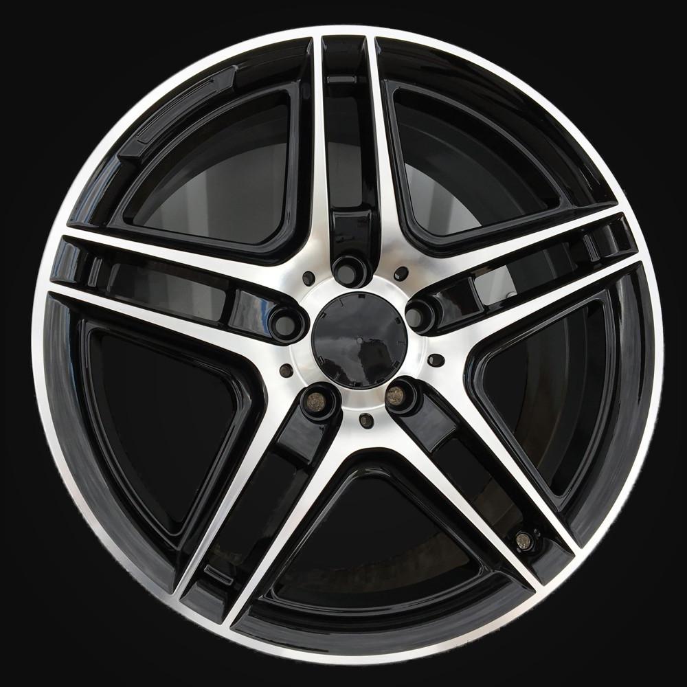 Wheel R17x7.5J  5X112  ET  45  66.6  SSA02  Black Polished (MB)  For MER  (Z1)