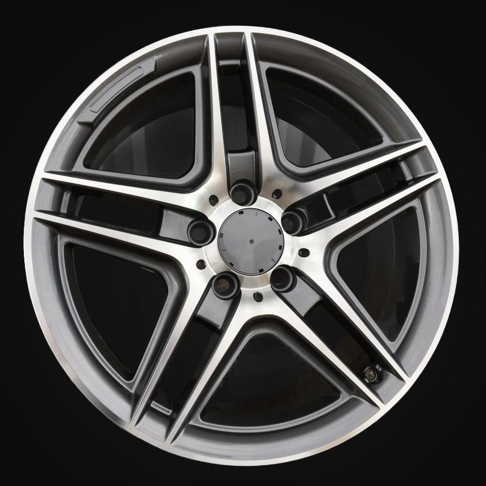 Wheel R17x7.5J  5X112  ET  45  66.6  SSA02  Grey Polished+Powder Coating (MGPC)  For MER  (K7)