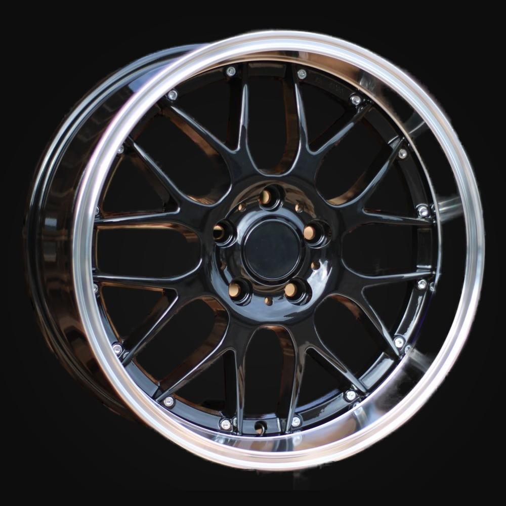 Ratlankis R18x8J  5X120  ET  20  74.1  BY773  Black+Polished Lip (BLPL)  For BMW  (Z1+Z3+Z6)  (REAR+FRONT)