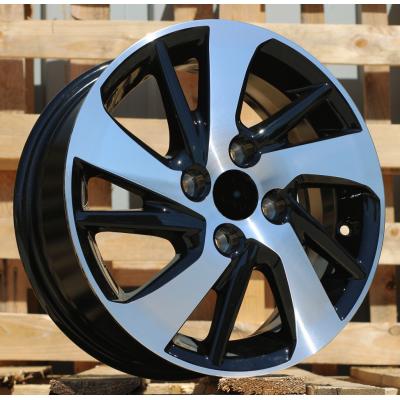 Ratlankis R14x5.5J  4X100J  ET  45  54.1  F0458  (LU1543)  Black Polished (MB)  For TOYOT  (R+Z5)