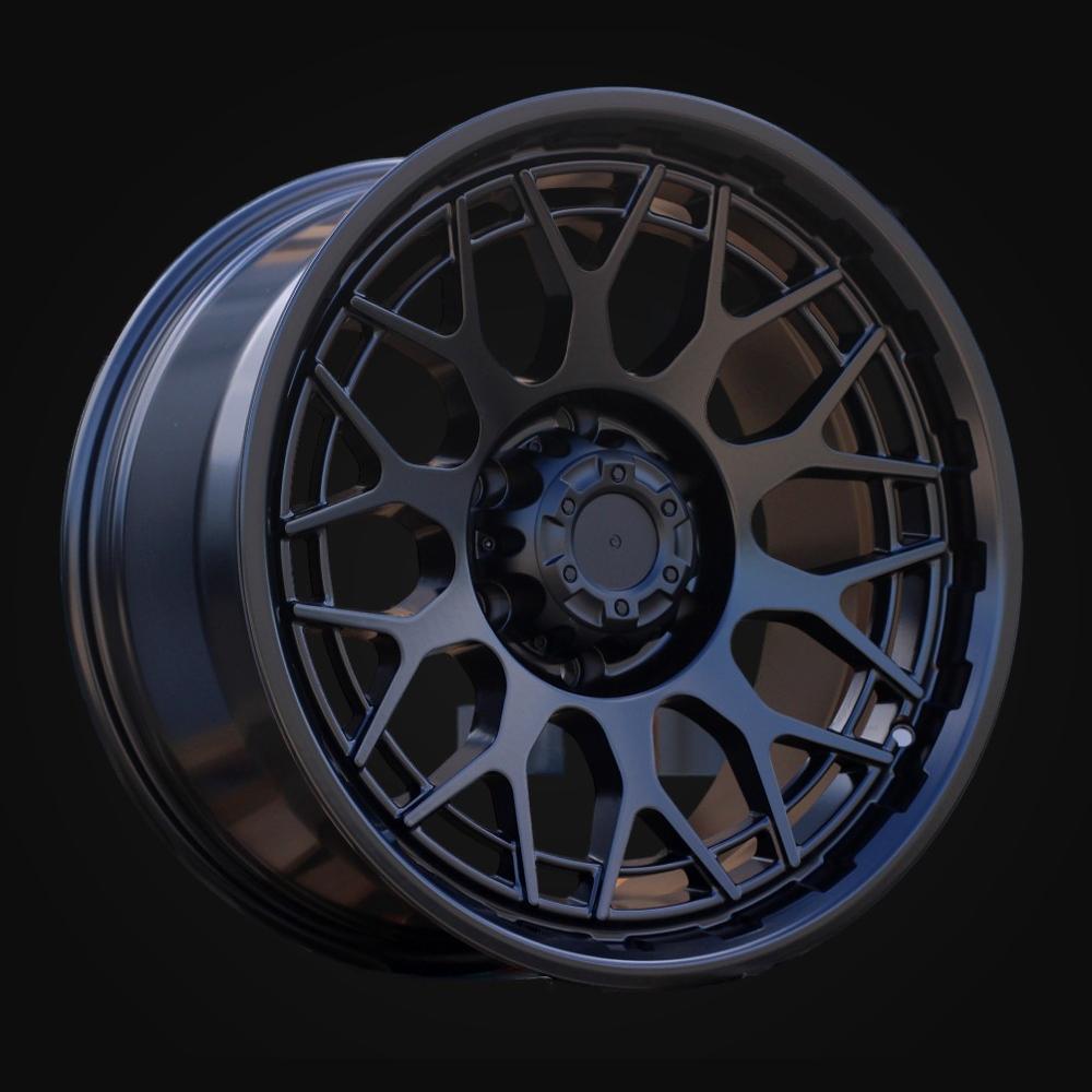 Ratlankis R18x9J  6X139.7  ET  0  106.1  FBX181J  Black Half Matt (BLHM)  For 4X4  (K8)  (HYBRID FORGED)