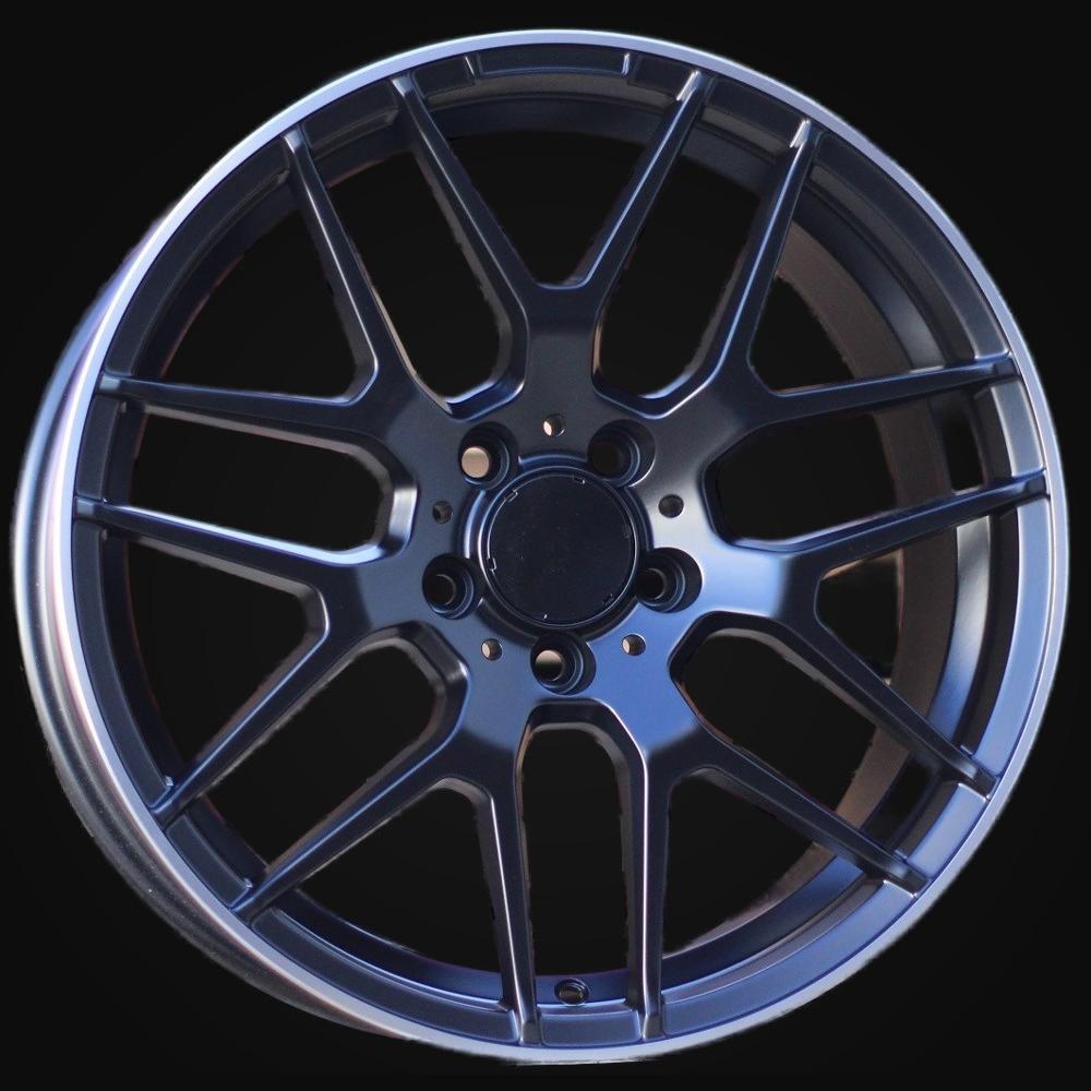 Wheel R18x8J  5X112  ET  40  66.6  A1257  Black Half Matt+Polished Lip (BLHMPL)  For MER  (P)