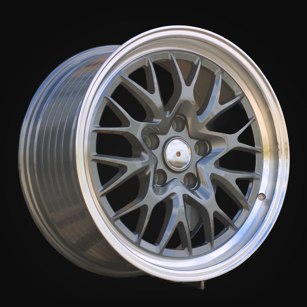 Wheel R18x9J  5X120  ET  20  74.1  A1408  Gun Metal+Polished Lip (GMPL)  For RACIN  (P)  (HRE Performance Style (Front+Rear))
