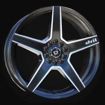 Wheel R18x8J  10X105/114  ET  35  67.1  A5274  Black Polished Half Matt (MBHM)  For RACIN  (K7)  ((AKC 85 Eur))