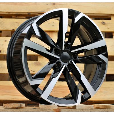 Ratlankis R18x7.5J  5X112J  ET  40  57.1  FBX254J  Black Polished (MB)  For SKODA  (Z5)  (HYBRID FORGED)