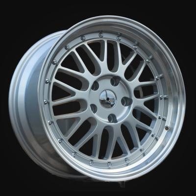 Wheel R17x7.5J  4X100  ET  25  67.1  A1025  (7101)  Silver+Polished Lip (SP)  For RACIN  (Z5)  (HYBRID FORGED BBS Style)