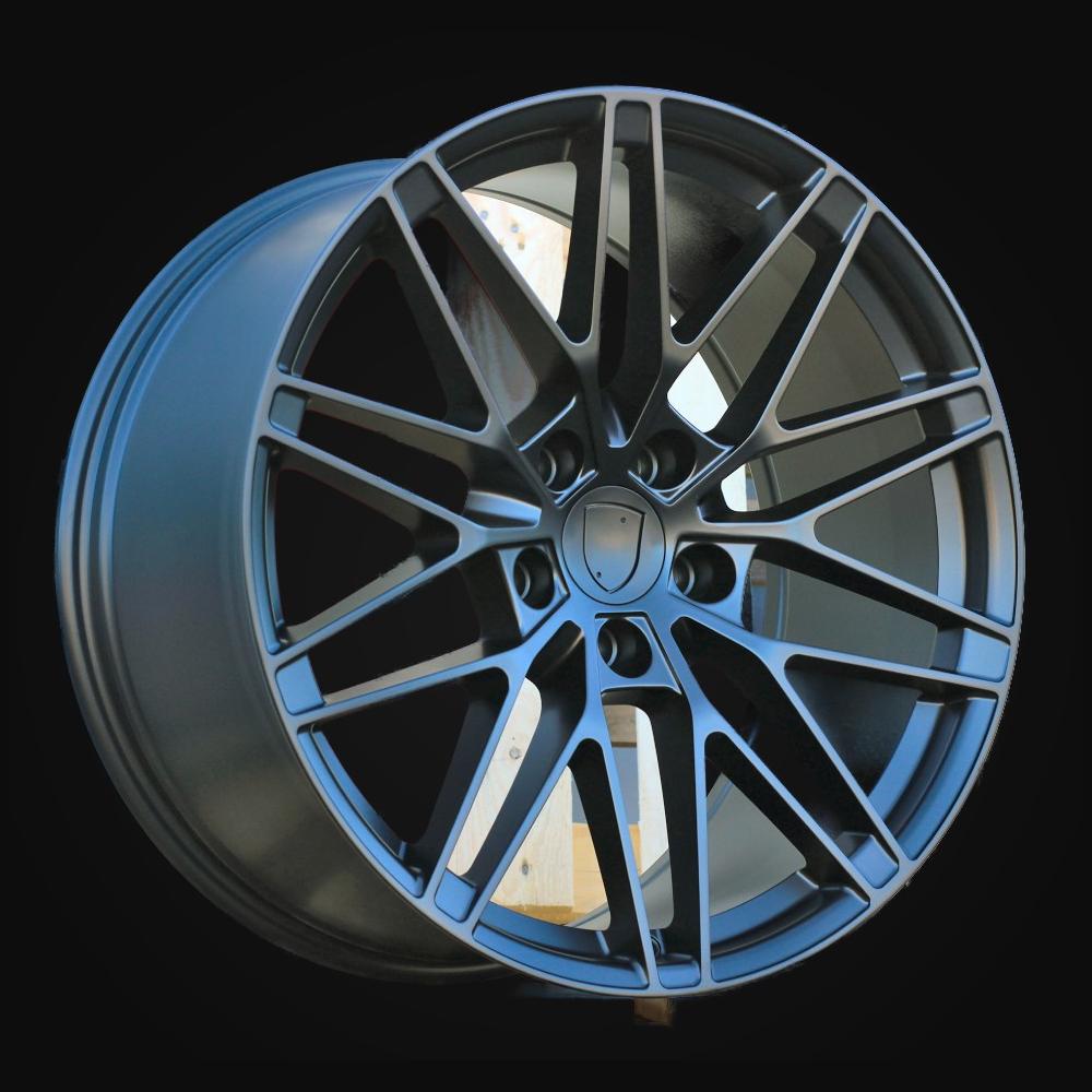 Wheel R21x8.5J  5X130  ET  27  66.5  3S1324  Black Half Matt (BLHM)  For PORCH  (M)  (NEW Macan II (XAB) HYBRID FORGED Rear+Front)